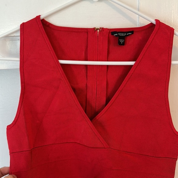 Red bandage style surplice crop top - GUESS - Picture 2 of 5